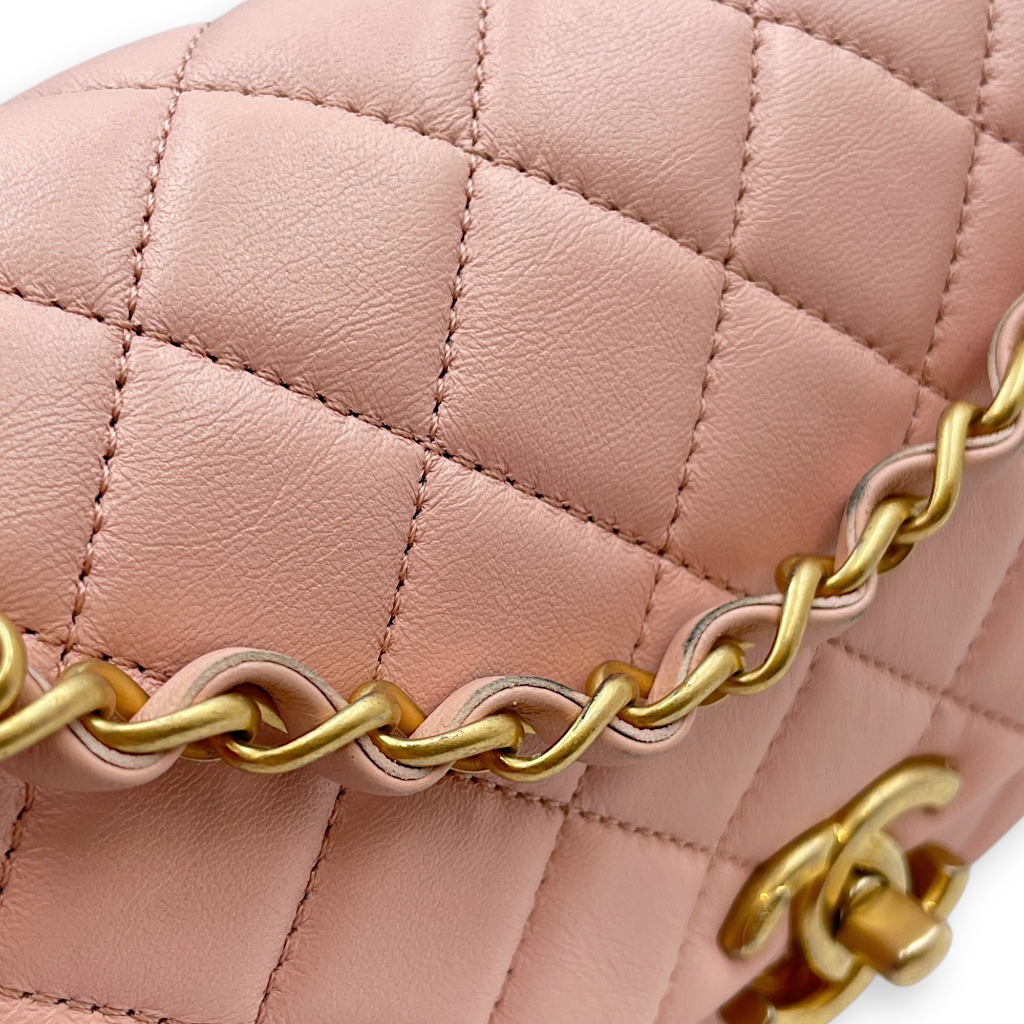 Seasonal Classic Flap with Front Pockets Others Pink Shoulder Bag in Lambskin Gold hardware CL2506-13048 10