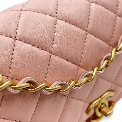 Seasonal Classic Flap with Front Pockets Others Pink Shoulder Bag in Lambskin Gold hardware CL2506-13048 10