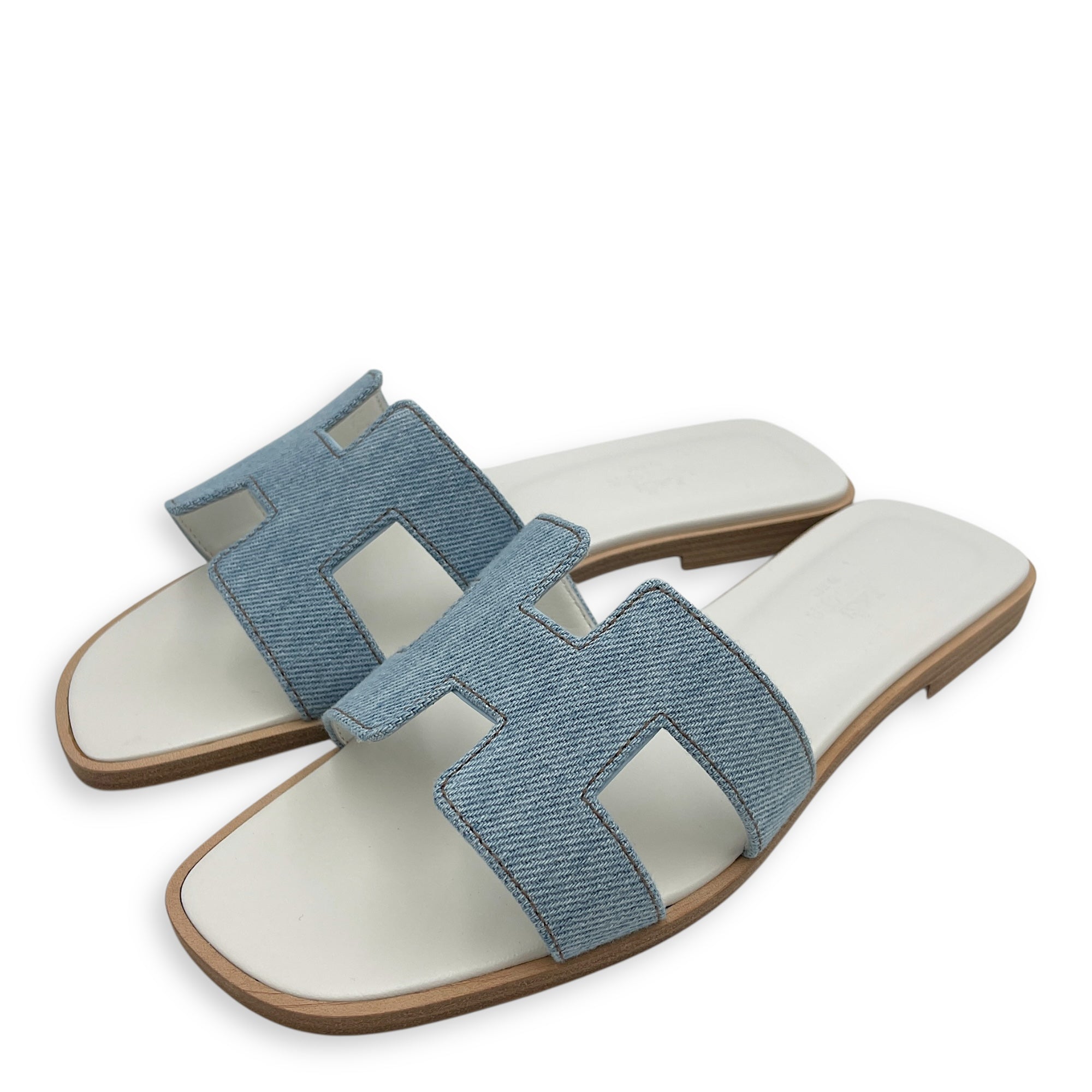 Oran 36.5 Blue Sandals in Denim