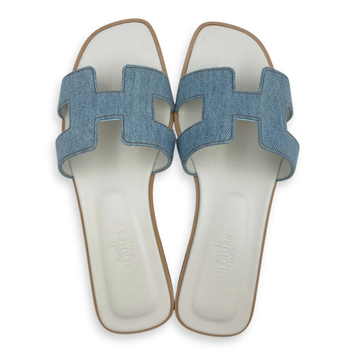 Oran 36.5 Blue Sandals in Denim