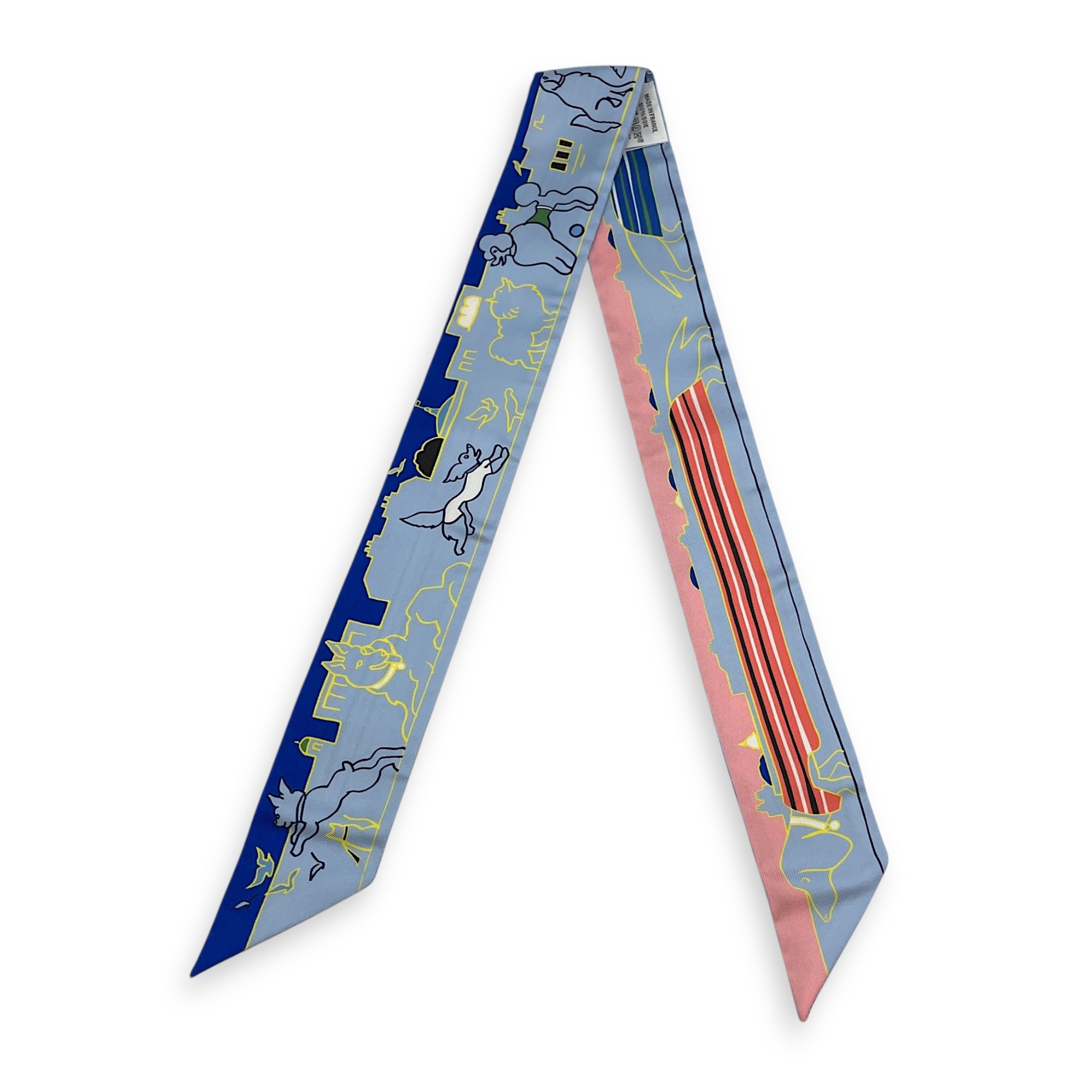 Les Chiens Parisiens (Pair) Rose/Bleu/Jaune Twilly