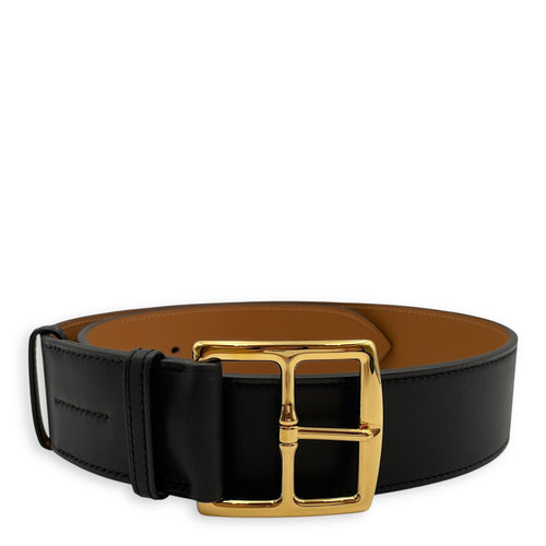 Etriviere 45 75cm  Black Belt in Barenia Gold hardware CL2506-13015 1
