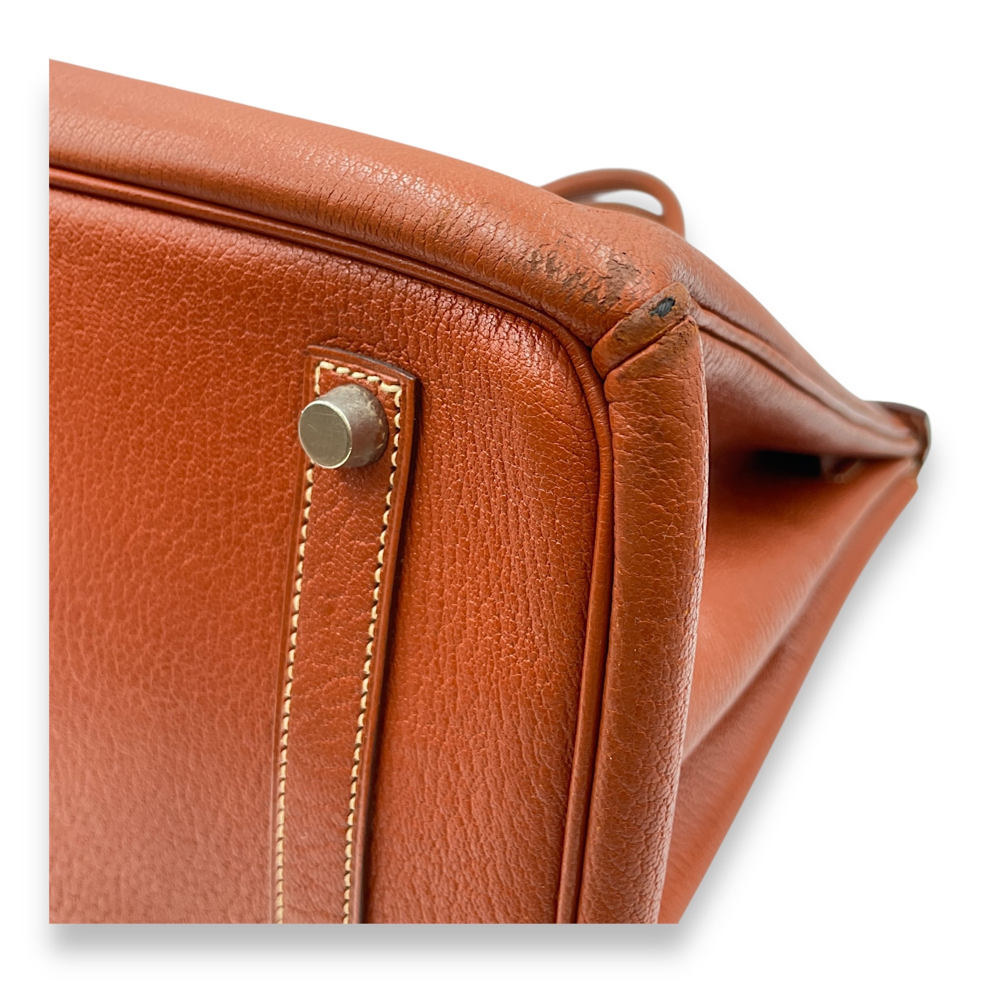 Birkin 35 Brique in Chevre Coromandel, Palladium hardware