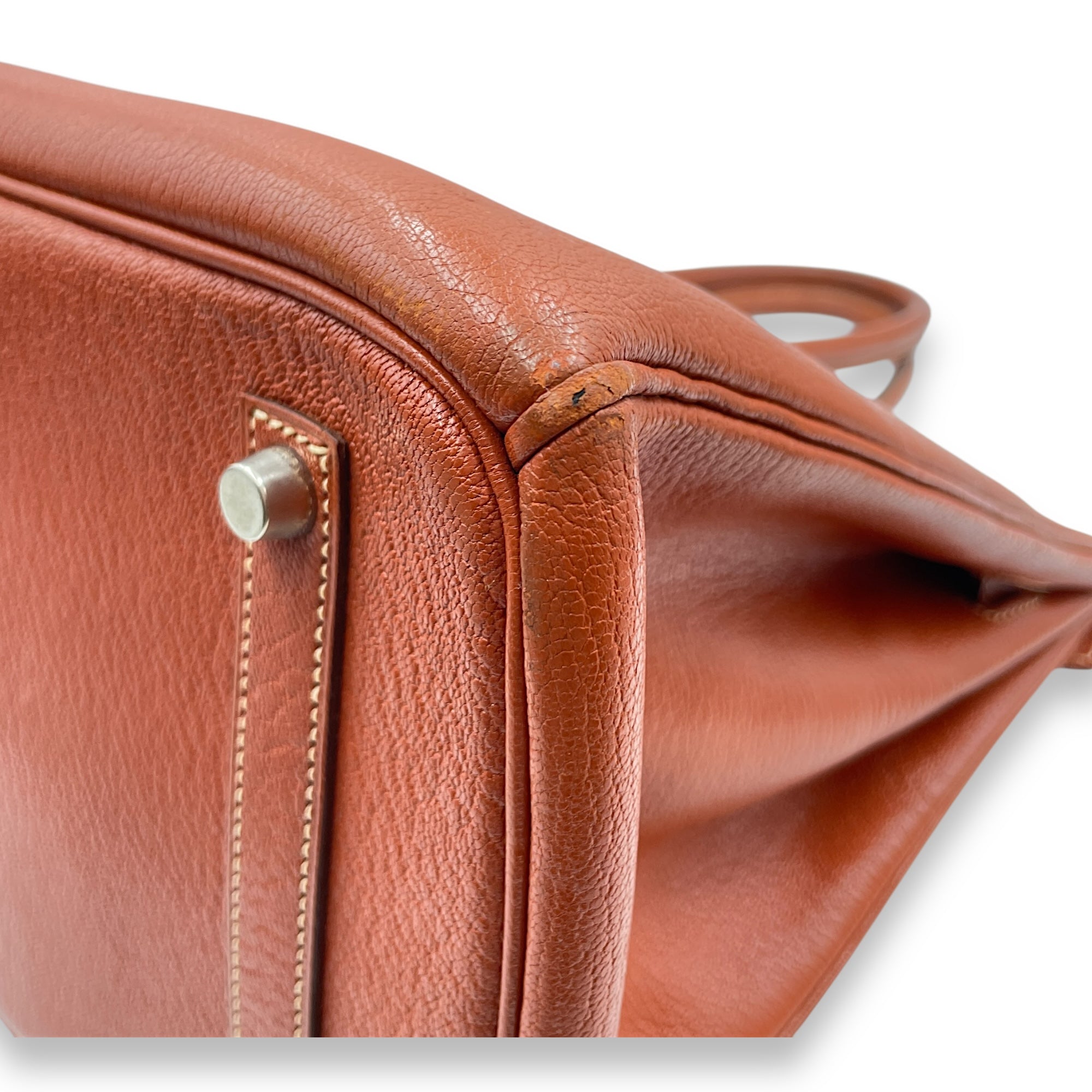 Birkin 35 Brique in Chevre Coromandel, Palladium hardware