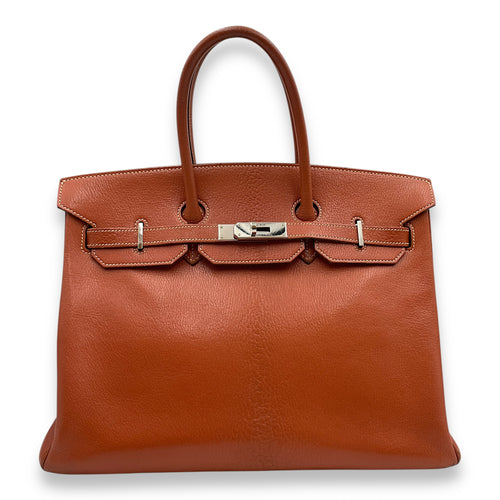 Birkin 35 Brique in Chevre Coromandel, Palladium hardware