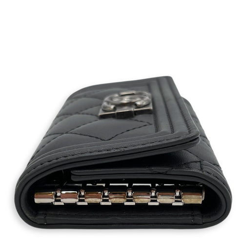 Le Boy Others Grey Key Pouch in Lambskin Ruthenium hardware CL2506-13070 3