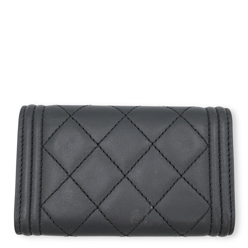 Le Boy Others Grey Key Pouch in Lambskin Ruthenium hardware CL2506-13070 2