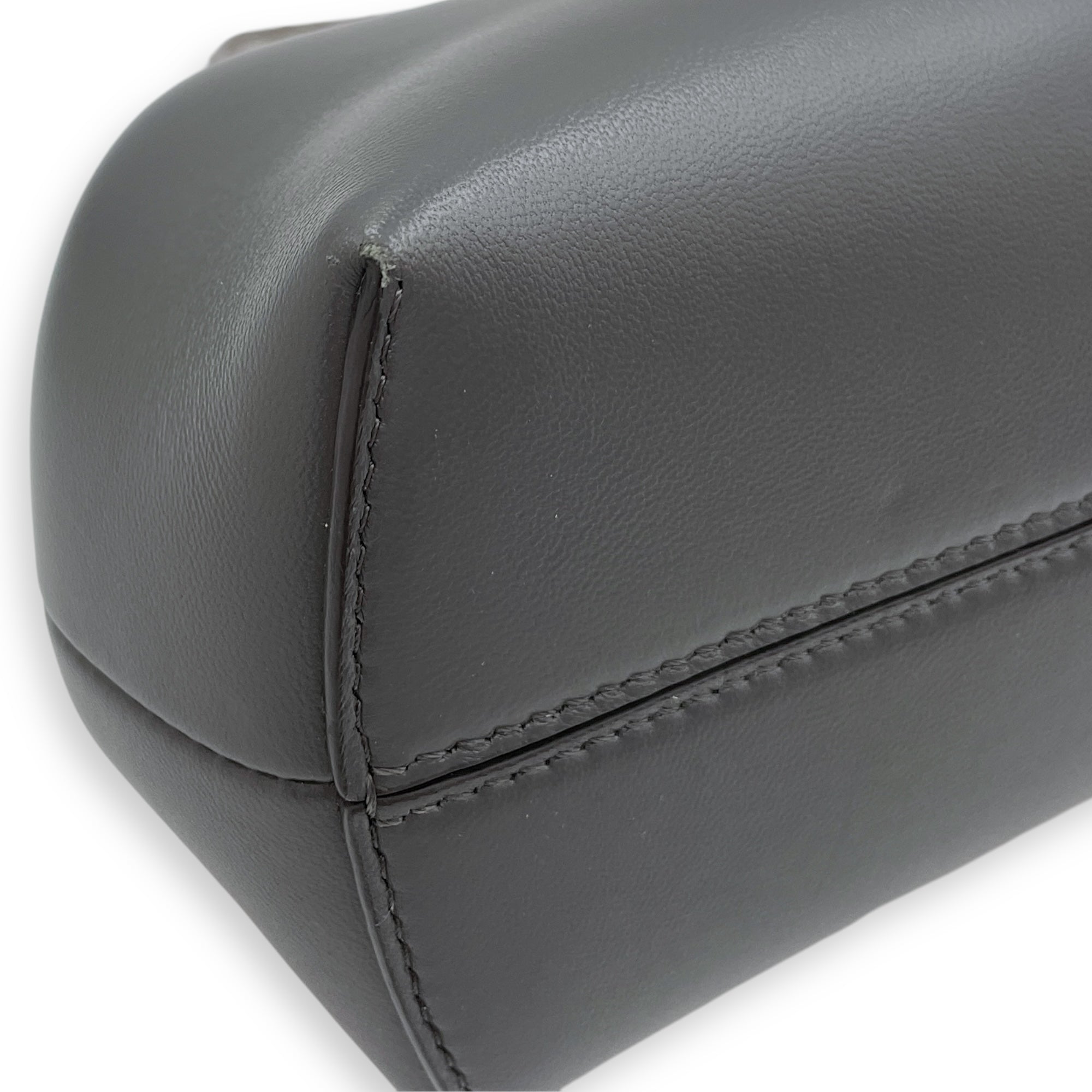First Grey Shoulder Bag in Python Embossed Calfskin Silver hardware CL2506-13097 7