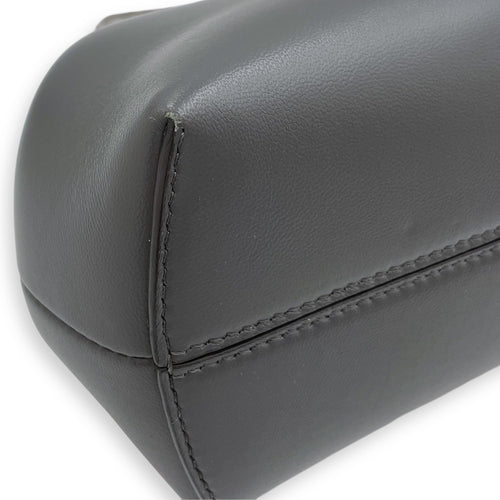 First Grey Shoulder Bag in Python Embossed Calfskin Silver hardware CL2506-13097 7