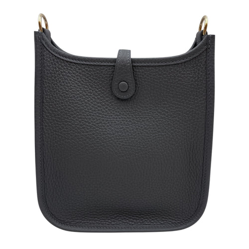 Evelyne (Short Strap) Mini Ardoise in Clemence, Permabrass hardware