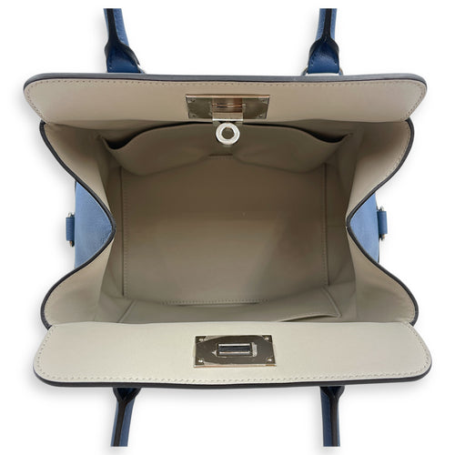 Toolbox Verso 20 Blue Agate/Gris Mouette in Evercolor, Palladium hardware