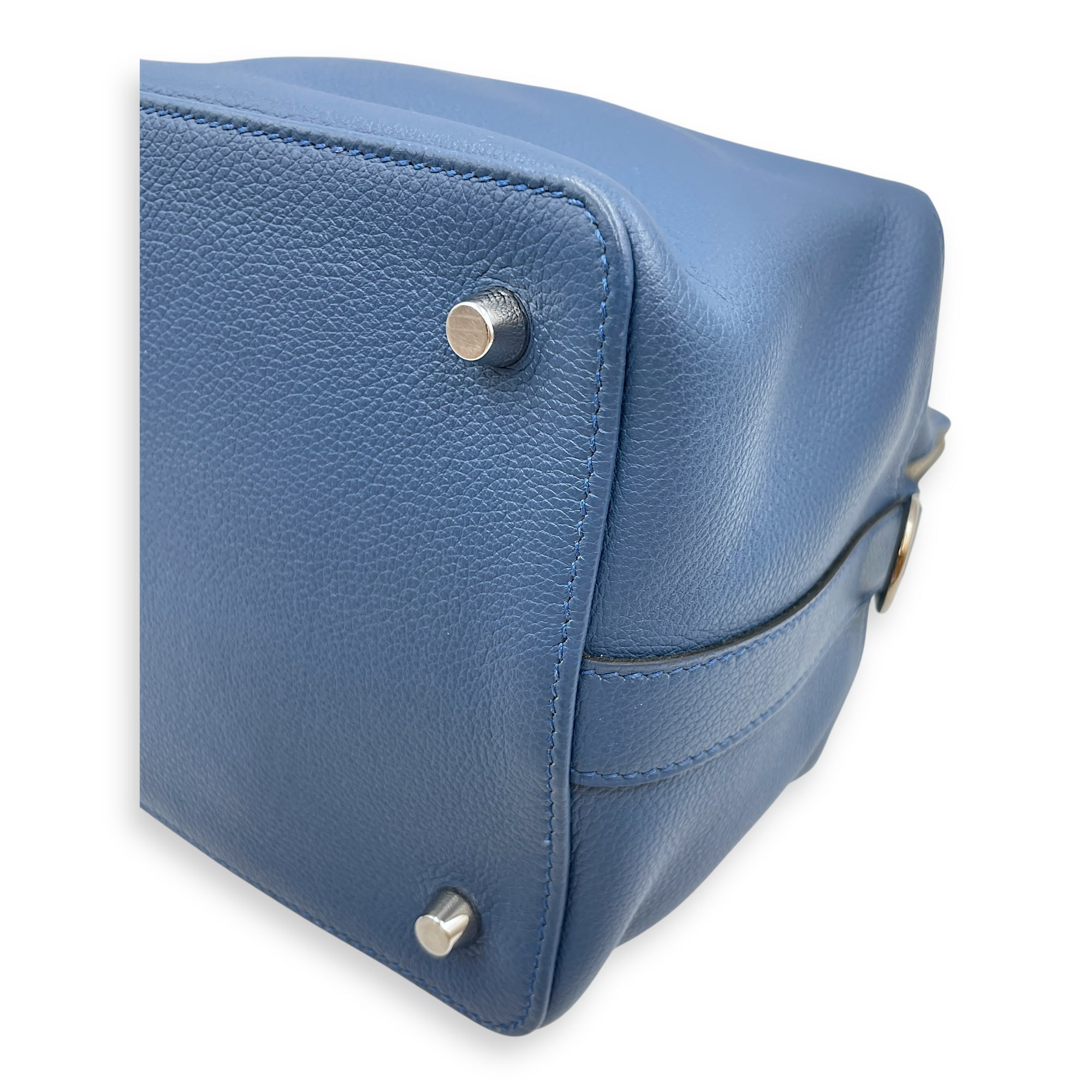 Toolbox Verso 20 Blue Agate/Gris Mouette in Evercolor, Palladium hardware
