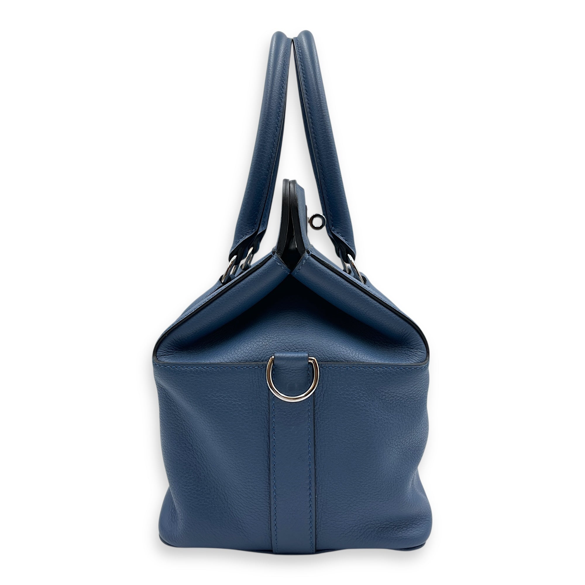 Toolbox Verso 20 Blue Agate/Gris Mouette in Evercolor, Palladium hardware
