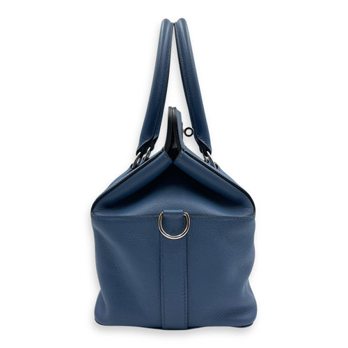 Toolbox Verso 20 Blue Agate/Gris Mouette in Evercolor, Palladium hardware