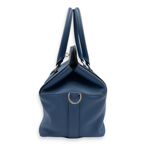 Toolbox Verso 20 Blue Agate/Gris Mouette in Evercolor, Palladium hardware