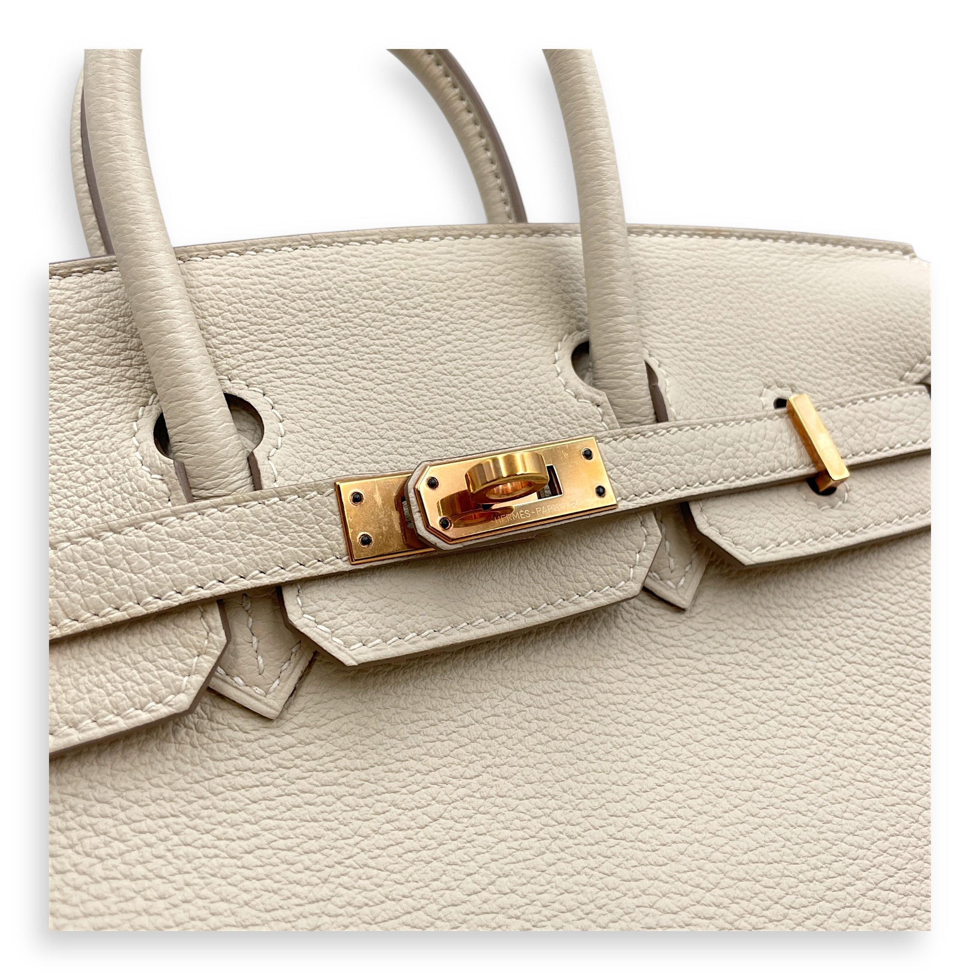 Birkin 25 Craie in Togo, Rose Gold hardware