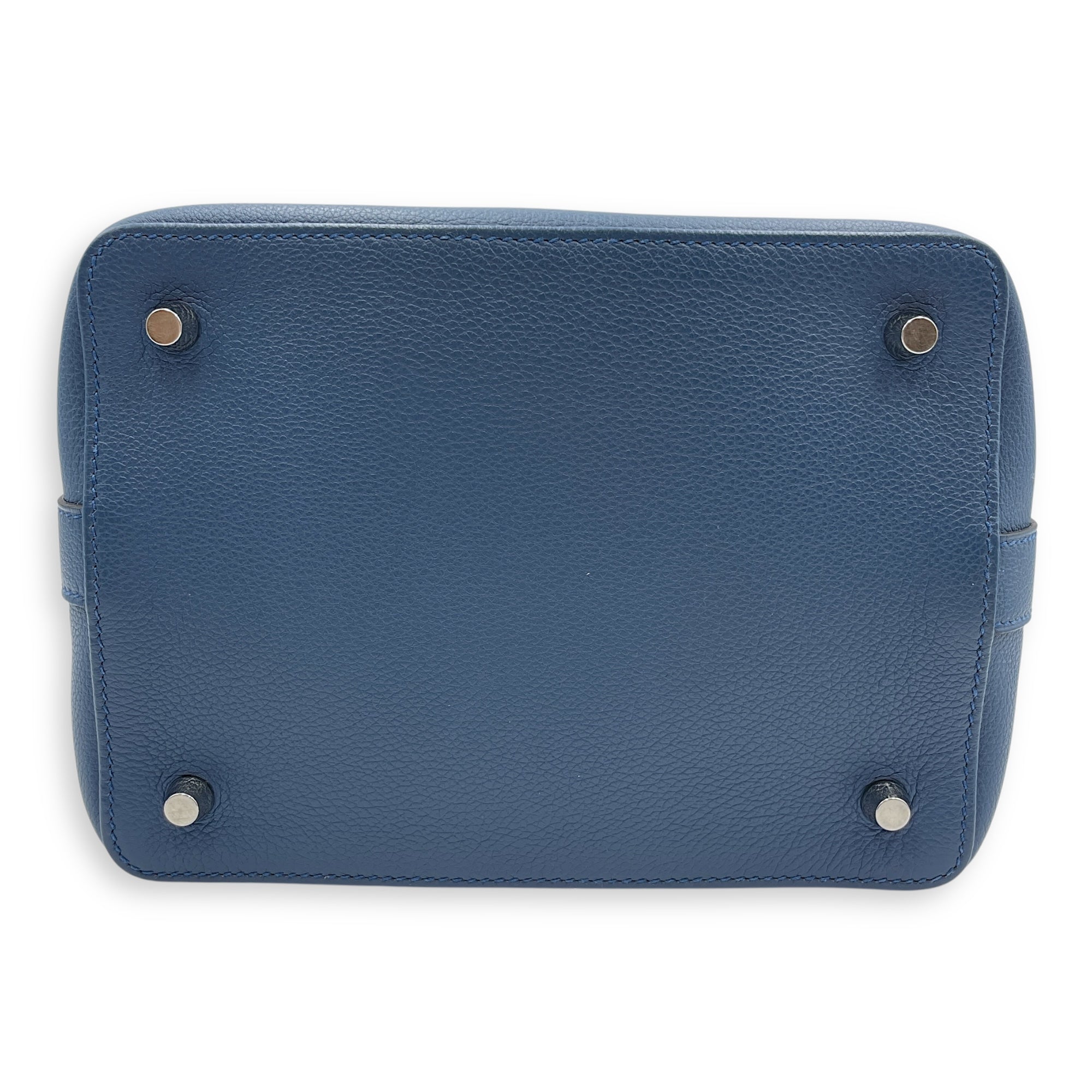 Toolbox Verso 20 Blue Agate/Gris Mouette in Evercolor, Palladium hardware
