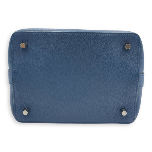 Toolbox Verso 20 Blue Agate/Gris Mouette in Evercolor, Palladium hardware