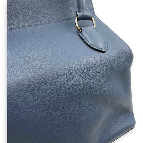 Toolbox Verso 20 Blue Agate/Gris Mouette in Evercolor, Palladium hardware