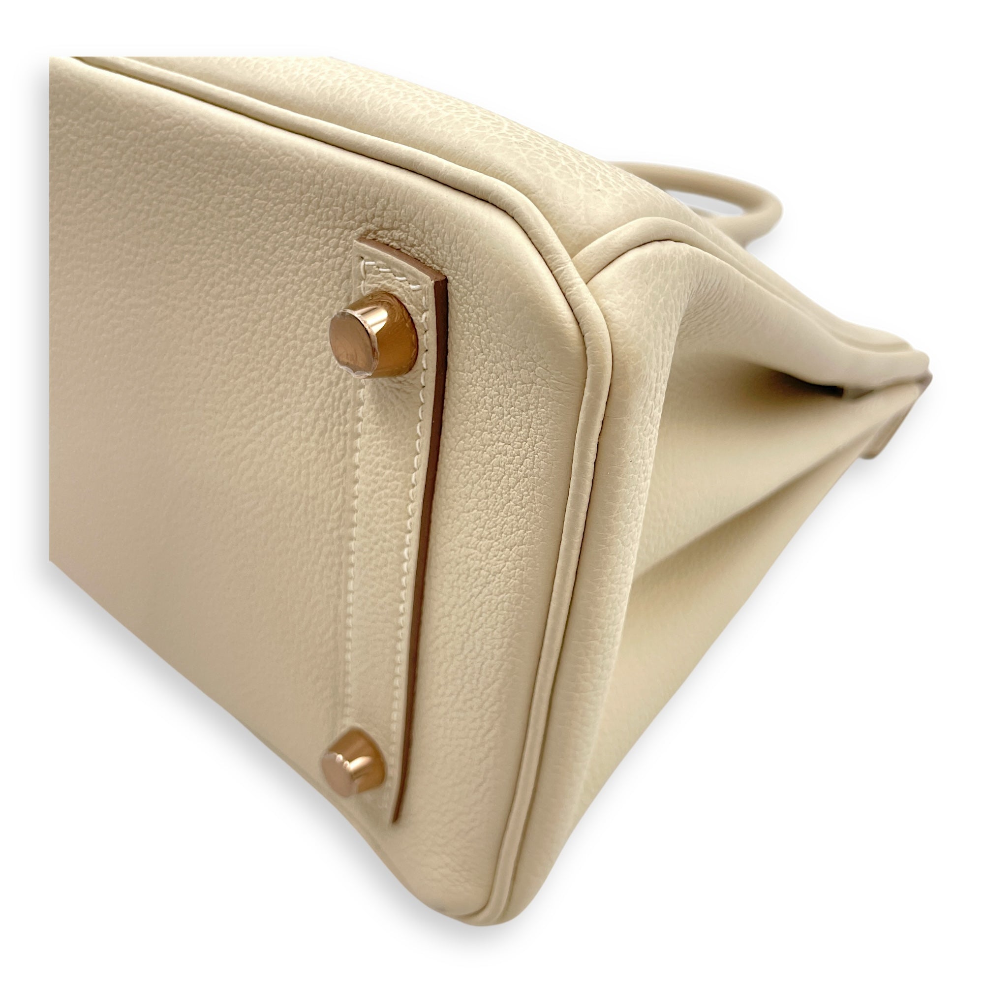 Birkin 25 Craie in Togo, Rose Gold hardware