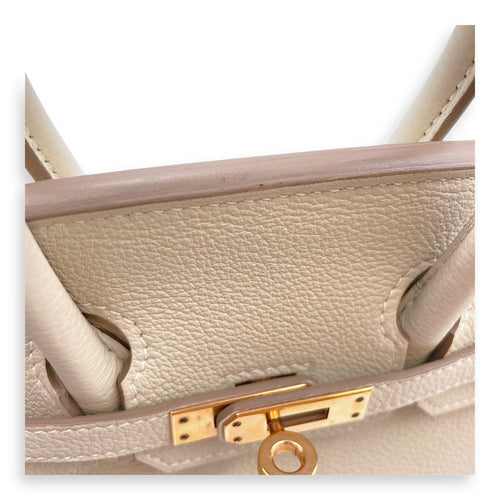 Birkin 25 Craie in Togo, Rose Gold hardware