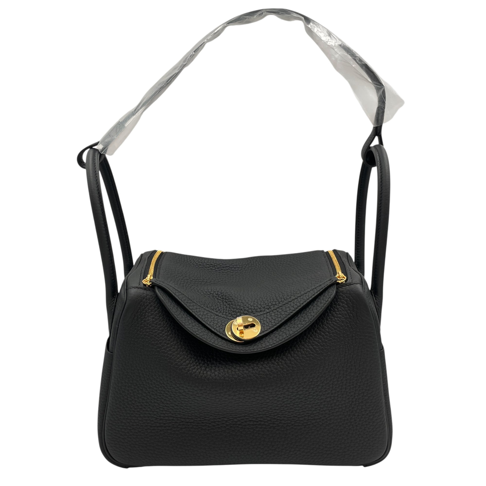 Lindy 26 Black in Clemence, Gold hardware