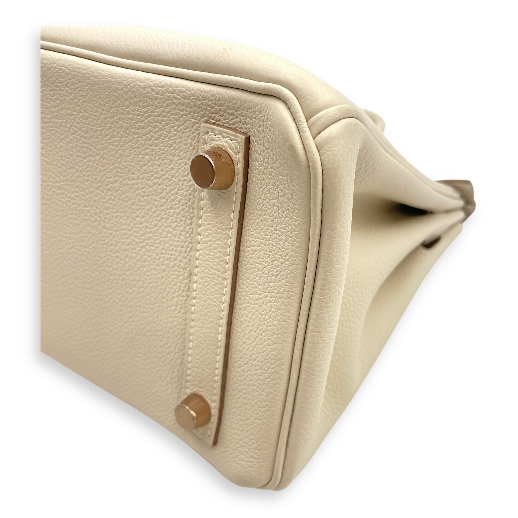 Birkin 25 Craie in Togo, Rose Gold hardware
