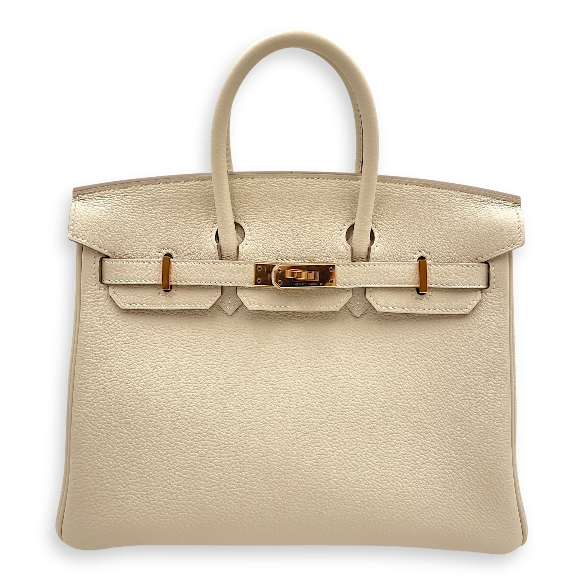 Birkin 25 Craie in Togo, Rose Gold hardware