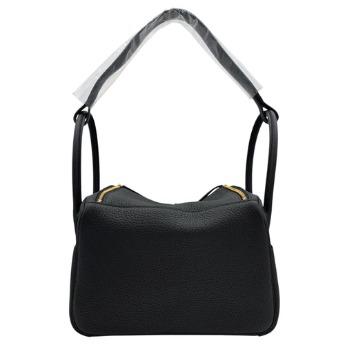 Lindy 26 Black in Clemence, Gold hardware