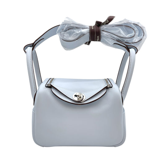 Lindy Mini Blue Brume in Swift, Palladium hardware