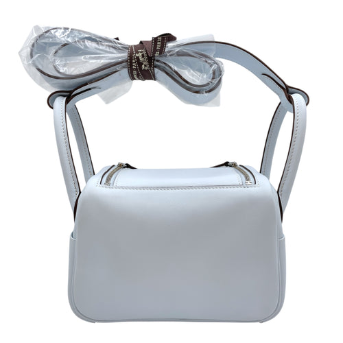 Lindy Mini Blue Brume in Swift, Palladium hardware