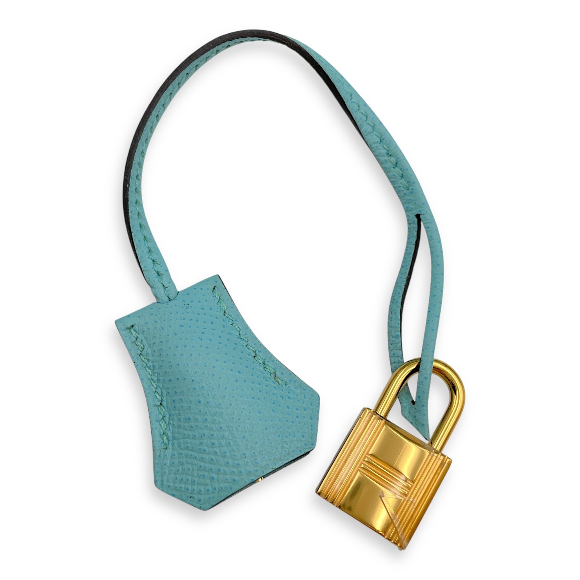 Sellier Kelly 28 Blue Atoll in Epsom, Gold hardware