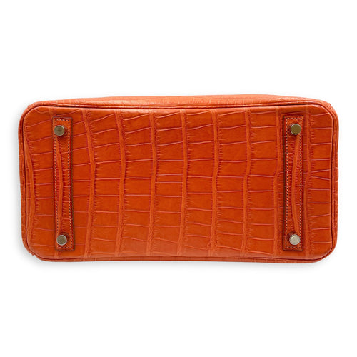 Birkin 30 Sanguine in Matte Alligator Palladium hardware