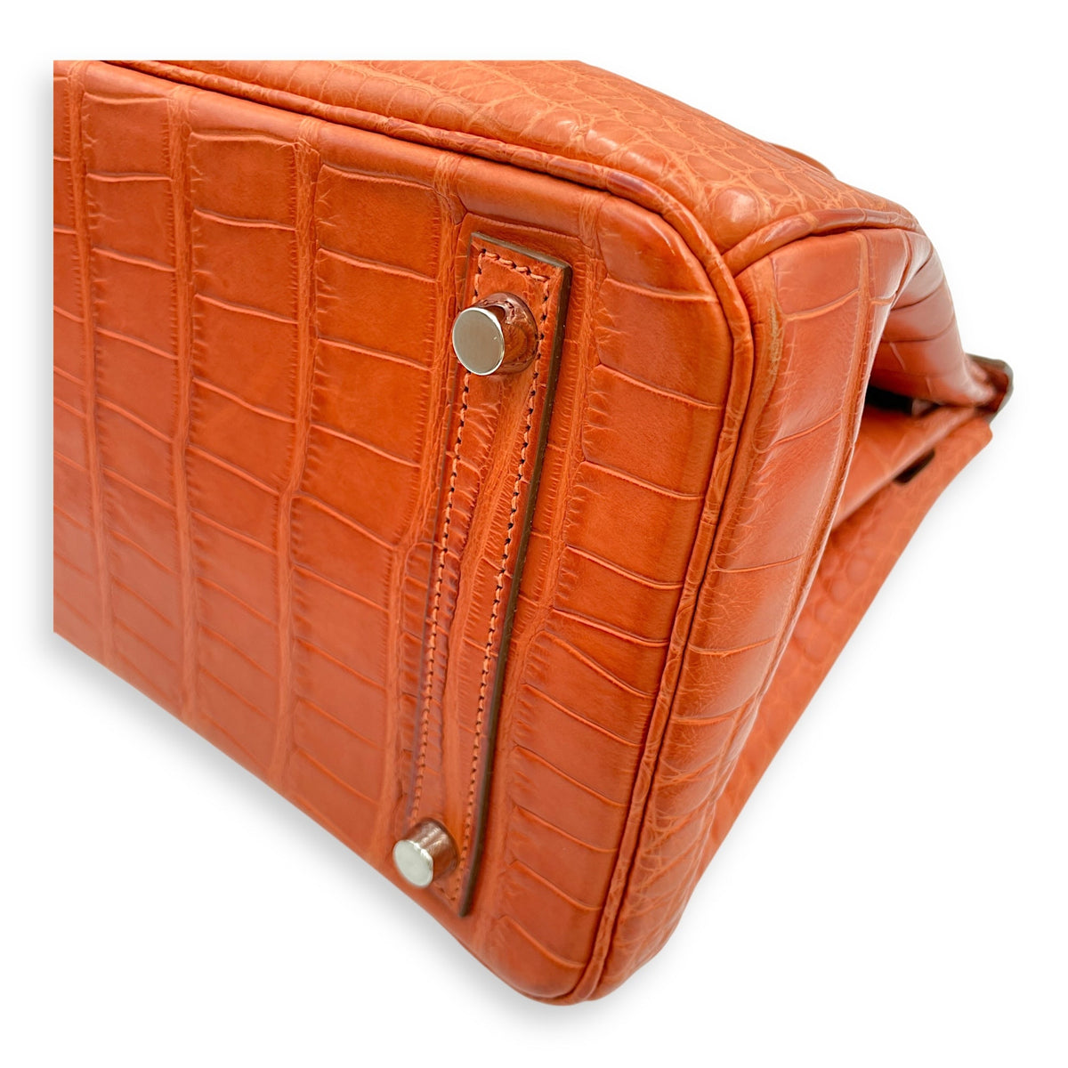 Birkin 30 Sanguine in Matte Alligator Palladium hardware