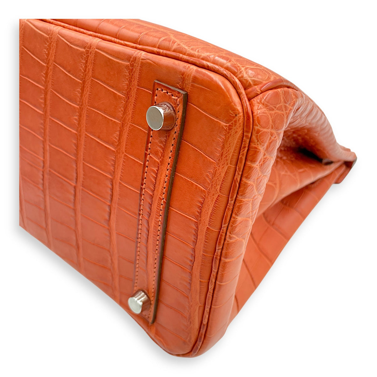 Birkin 30 Sanguine in Matte Alligator Palladium hardware