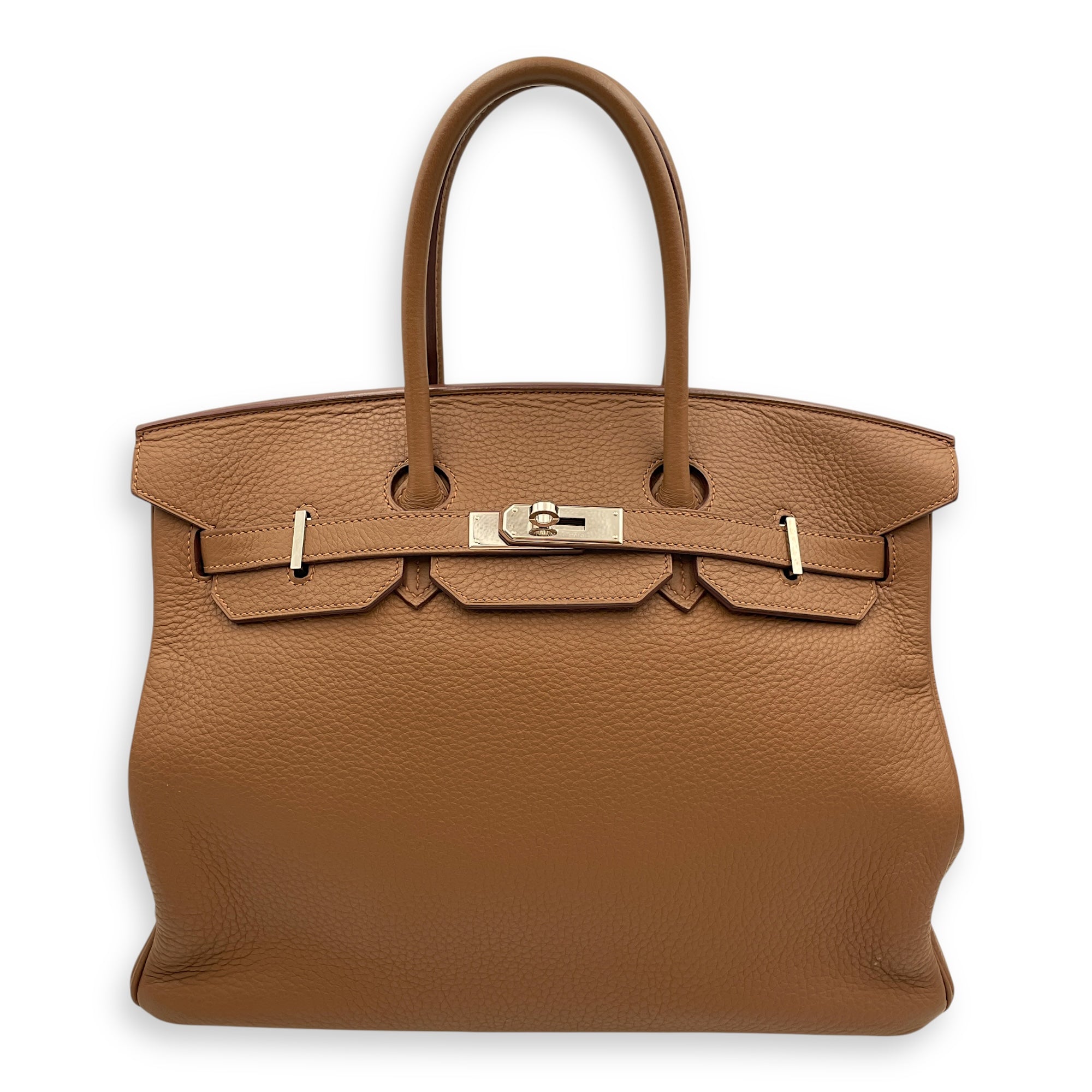 Birkin 35 Marron d'Inde in Clemence, Palladium hardware