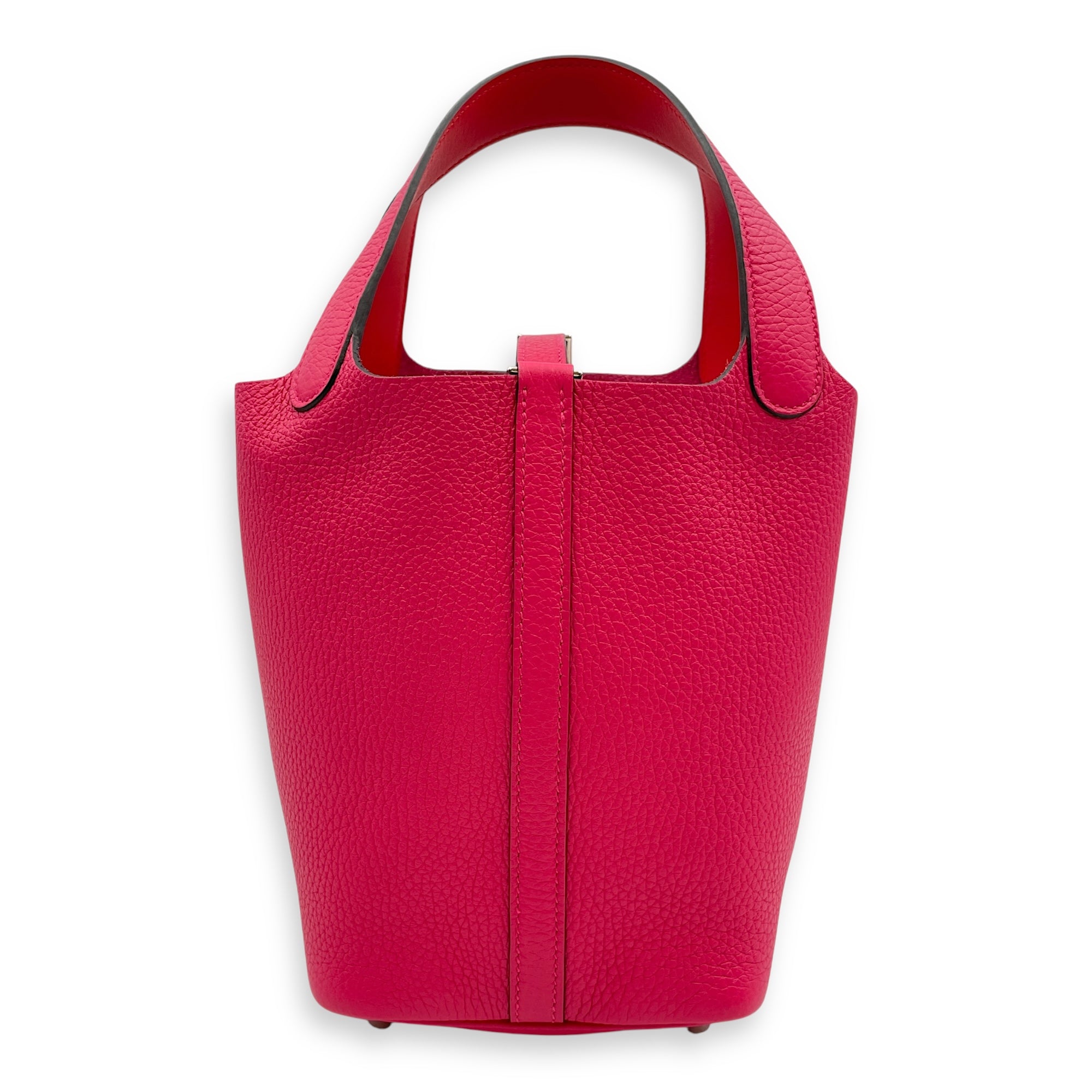 Picotin 18 Rose Mexico/Rouge De Coeur in Clemence/Swift, Palladium hardware