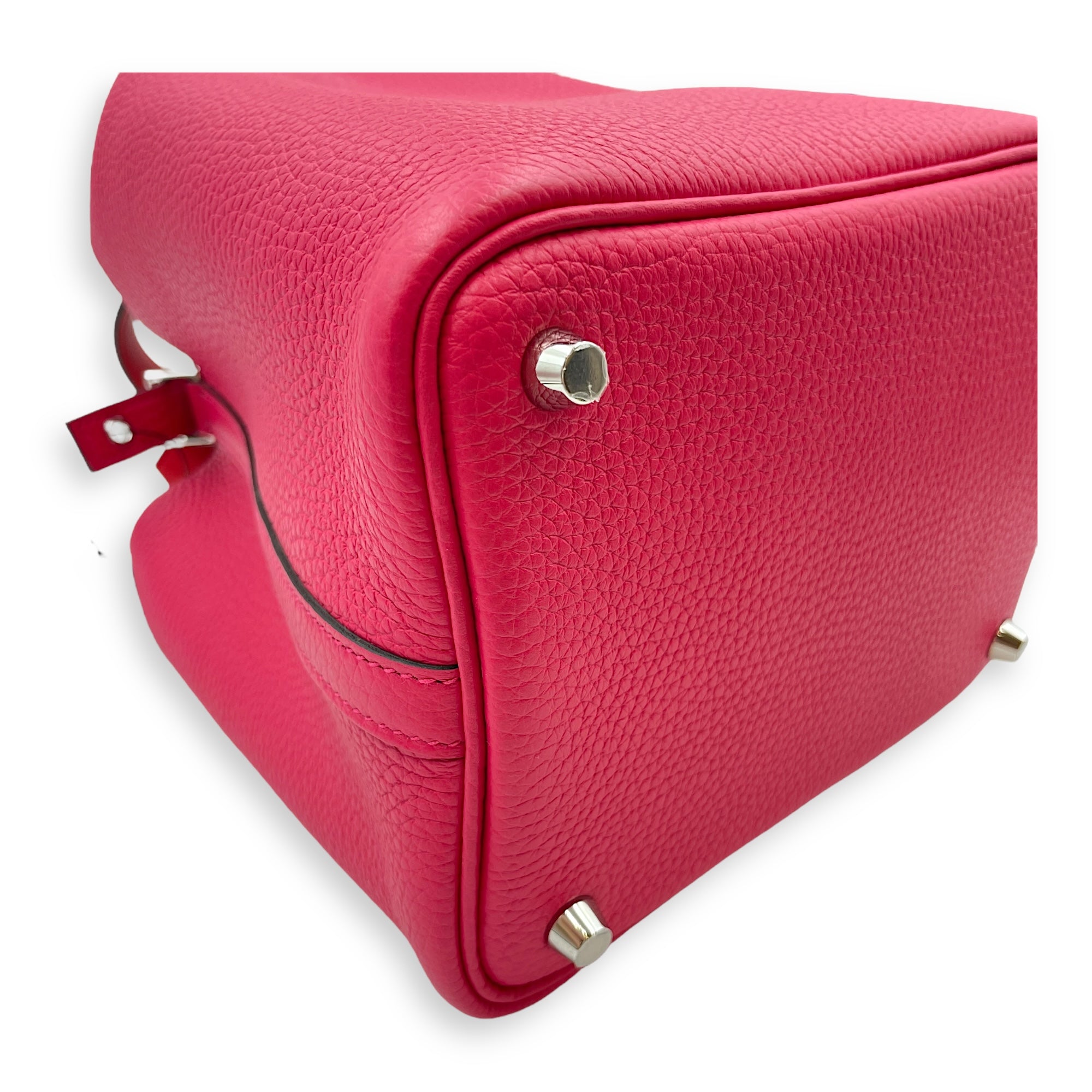 Picotin 18 Rose Mexico/Rouge De Coeur in Clemence/Swift, Palladium hardware