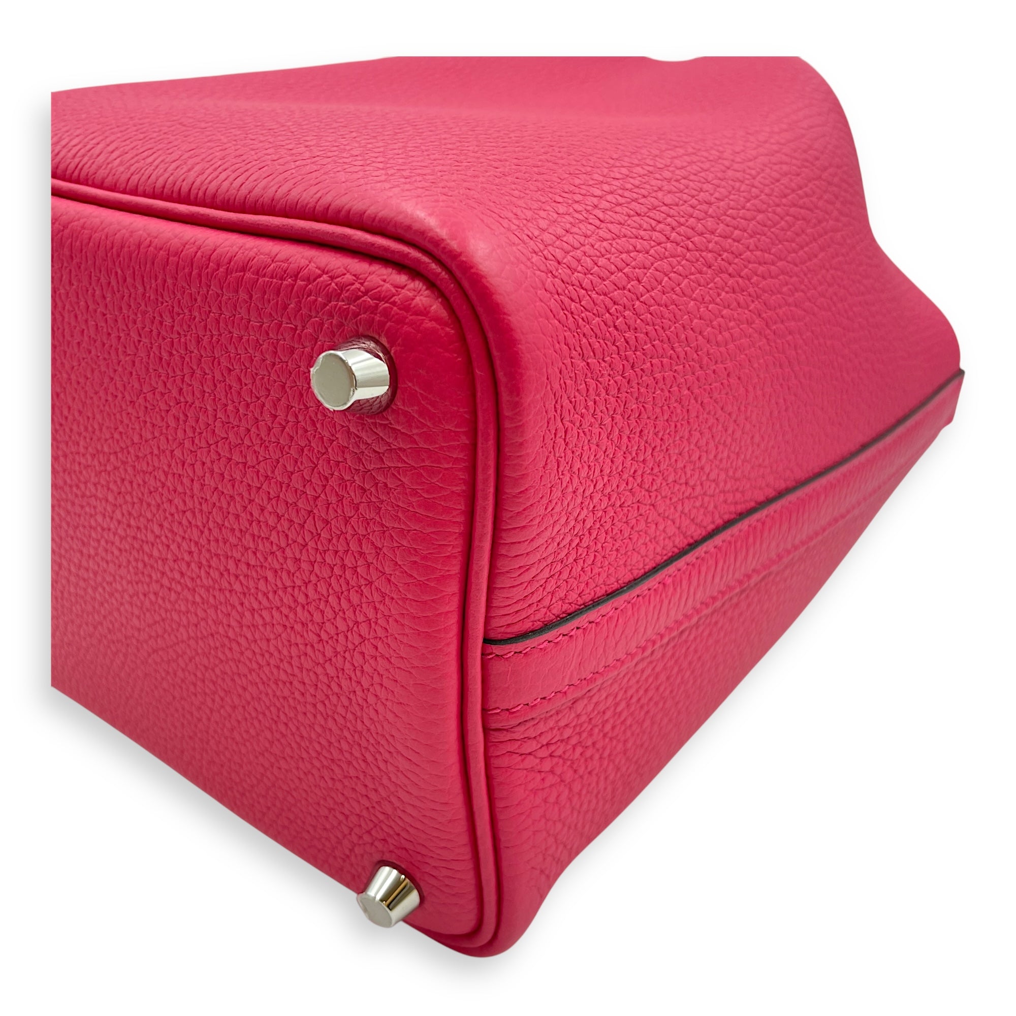 Picotin 18 Rose Mexico/Rouge De Coeur in Clemence/Swift, Palladium hardware