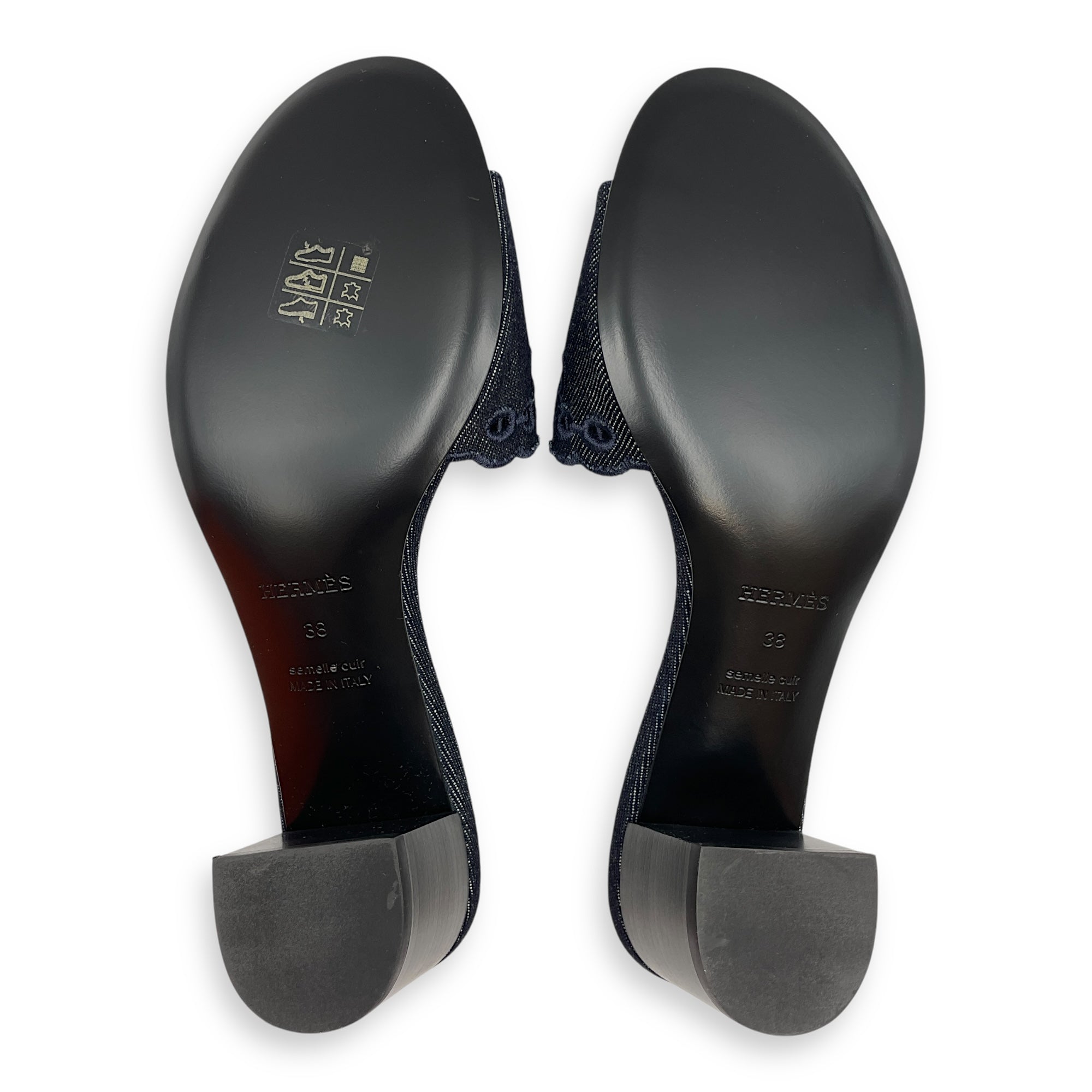Gwladys 45 38 Denim Sandals in Toile