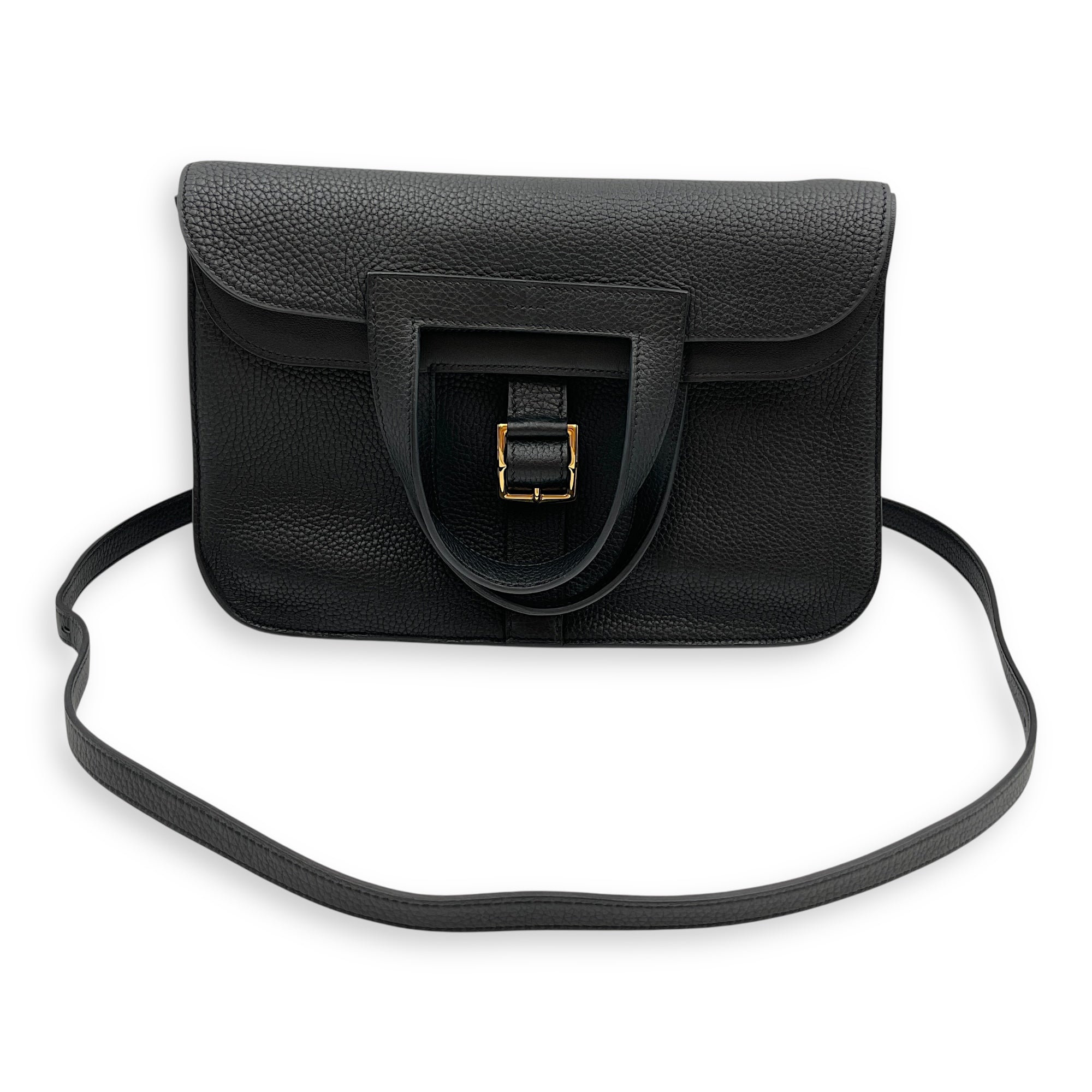 Halzan 31 Black in Clemence, Gold hardware