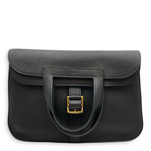 Halzan 31 Black in Clemence Gold hardware