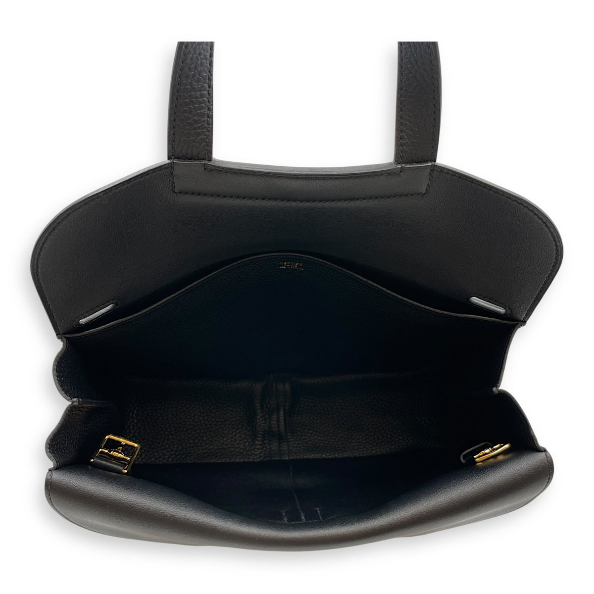 Halzan 31 Black in Clemence Gold hardware