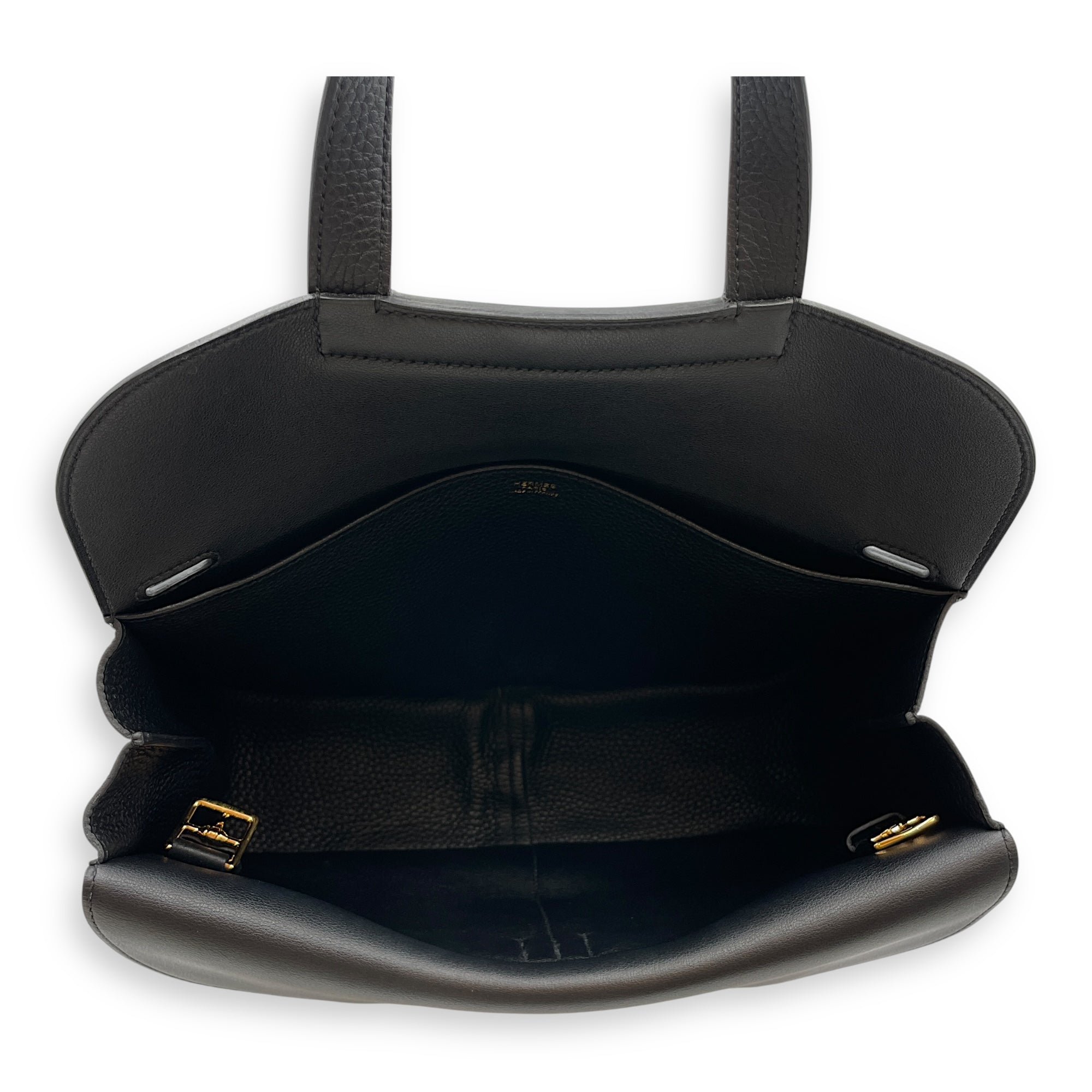 Halzan 31 Black in Clemence, Gold hardware