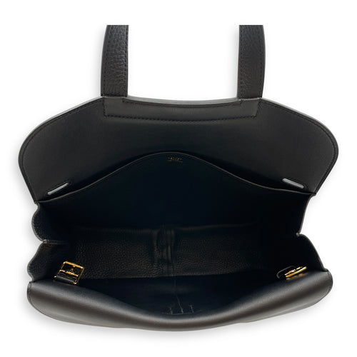 Halzan 31 Black in Clemence, Gold hardware