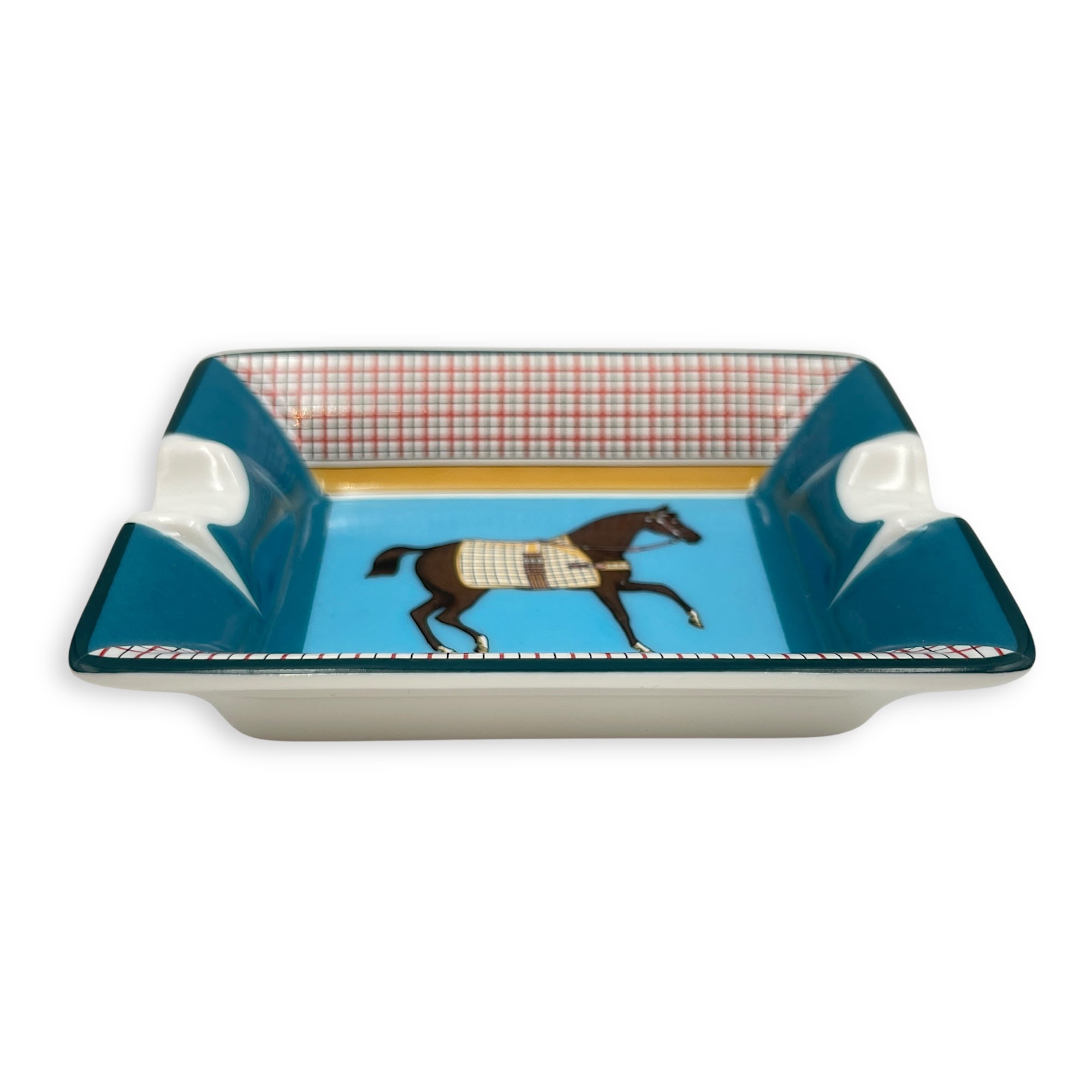 Rocabar A Cheval Set of 2 Mini Ashtray Rouge/Vert Ashtray