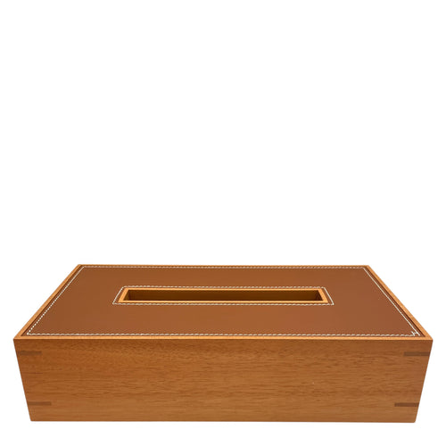 Pleiade Small Model Gold Tissuebox in Taurillon H