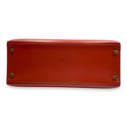 Sellier Kelly 28 Red in Box, Gold hardware