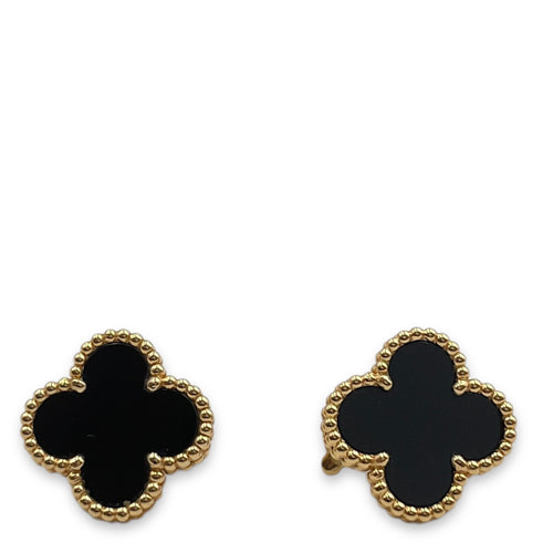 Vintage Alhambra Earrings in Black