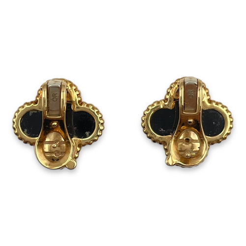 Vintage Alhambra Earrings in Black